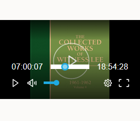 Screenshot showing the audio player